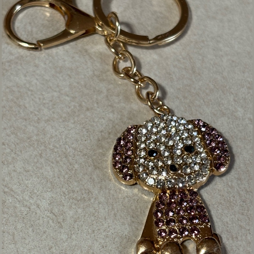 Sparkling Puppy Pendant Necklace - Picture 3 of 6